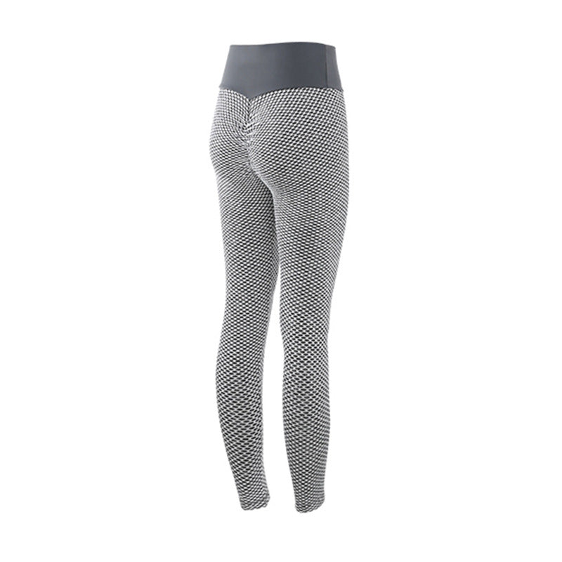 Damen-Leggings mit hohem Bund und Struktur