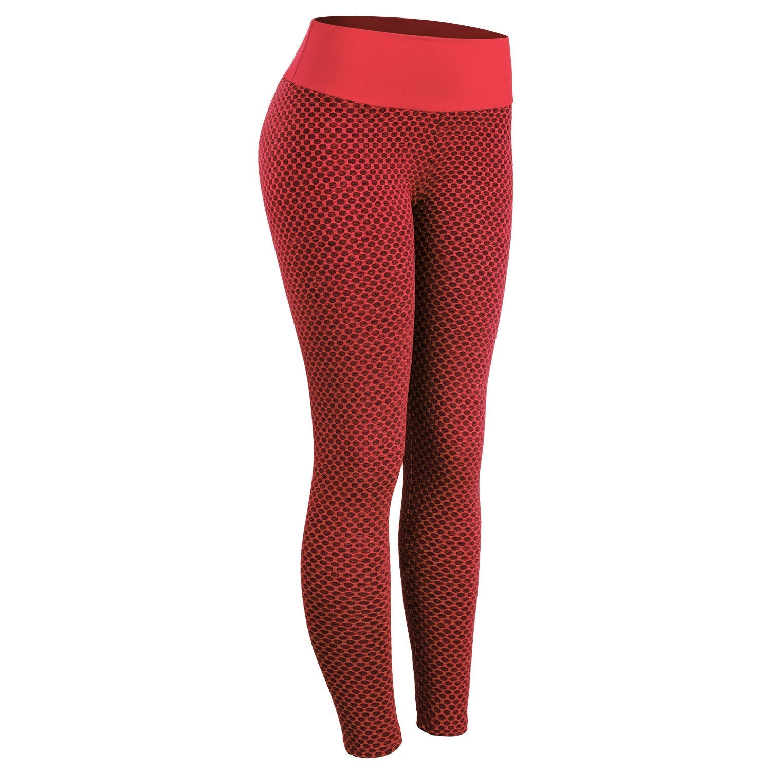 Damen-Leggings mit hohem Bund und Struktur