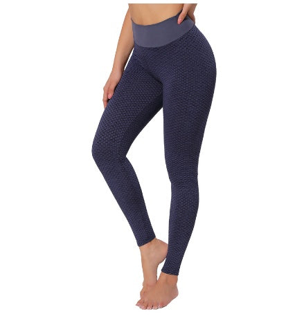 Damen-Leggings mit hohem Bund und Struktur
