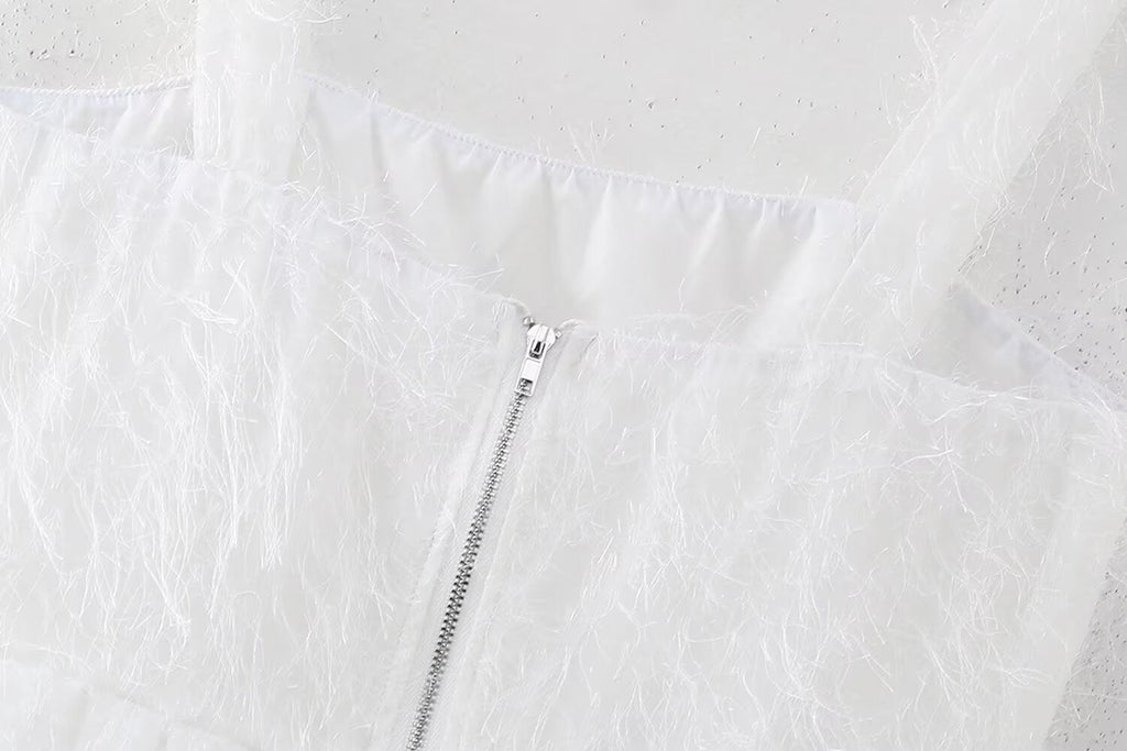 Damen-Midikleid in A-Linie mit Struktur